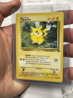 Pokemon Card Pikachu Jungle 60/64 WOTC Card Unlimited NM Near Mint Pokemon Vtg - Image 2