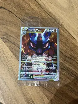 Sealed Pokemon Card Holo Sword & Shield Black Star Promo Lucario VSTAR SWSH291 - Image 1