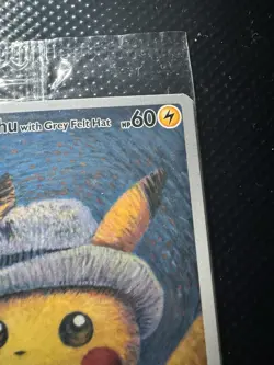 PIKACHU VAN GOGH WITH GREY FELT HAT SVP EN 085 PROMO POKEMON CARD-SEALED - Image 4