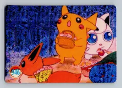 Pokemon Card - Eevee, Pikachu & Jigglypuff #346 - Vending Machine - Holo - Image 1