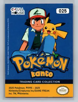 Pokemon Card - Pikachu 025 - Cracked Ice Holo - Kanto Full House - Image 2