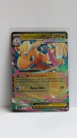 Pokemon Mega Dragonite EX 152/217 Foil Mega Evolution 370HP TCG Card - Image 1