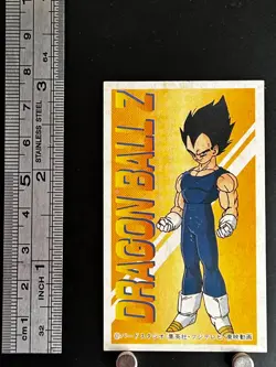 Vegeta Dragon Ball Kaku Menko Card Very Rare Japan Japanes Shueisha 5 - Image 2