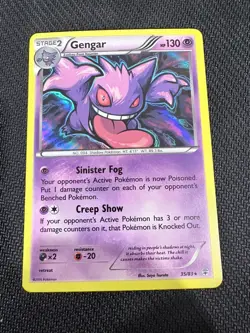 Pokemon TCG XY Generations Gengar Reverse Holo Rare Card 35/83 NM Condition - Image 1