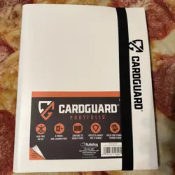 CardGuard Trading Card Binder Portfolio 9 Pocket Side-Loading Album White 360 - Image 1