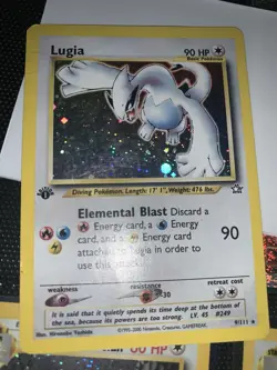Lugia 1st Edition Neo Genesis Holo Rare Card 9/111 HP/DMG - Image 3