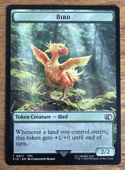 MTG Final Fantasy Token, Bird 0017 / Wizard 0015 - Image 1
