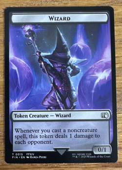 MTG Final Fantasy Token, Bird 0017 / Wizard 0015 - Image 2