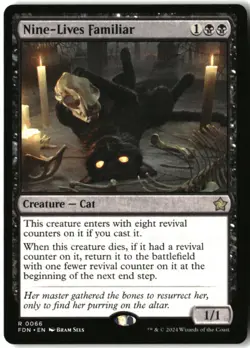 MTG Nine-Lives Familiar R Foundations 66 LP - Image 1