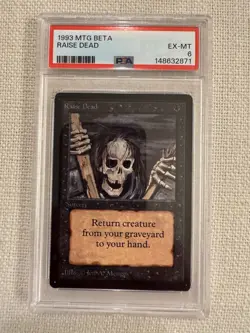 MTG Magic the Gathering Beta RAISE DEAD PSA 6 - Image 1