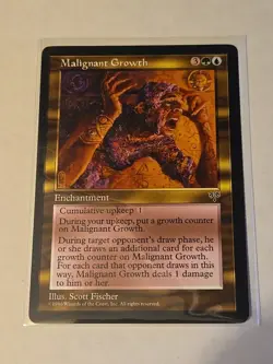 Malignant Growth - Mirage - MTG Magic - Green Blue Enchantment - Image 1
