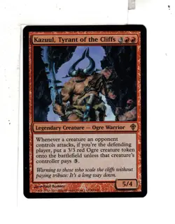 MTG SkeenAB Kazuul Tyrant of the Cliffs FOIL from Worldwake. NM. - Image 1