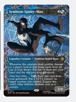 Symbiote Spider-Man (Borderless) MTG Marvel SPM | Dimir Spider Hero | Rare | NM - Image 1