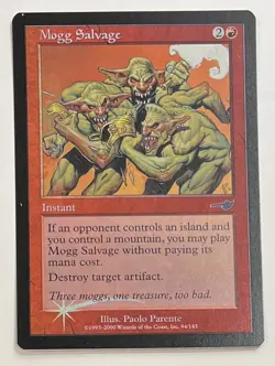 MTG MOGG SALVAGE (FOIL) Nemesis (OldManMTG 003-468) - Image 1