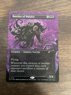 Butcher of Malakir FOIL MTG Kevin Eastman TMNT Secret Lair - Image 1