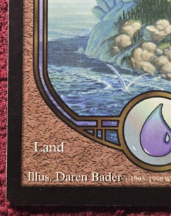 Island Unglued LP Magic Gathering MtG Basic Land U 85/94 Full Art Daren Bader - Image 5