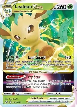 LEAFEON VSTAR SWSH195 HOLO PROMO SWORD & SHIELD PROMO POKEMON NM - Image 1