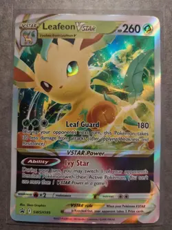 LEAFEON VSTAR SWSH195 HOLO PROMO SWORD & SHIELD PROMO POKEMON NM - Image 2