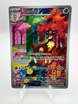 Pokemon - Sawsbuck - 166/162 - SV05: Temporal Forces (TEF) - Image 1