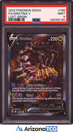 Pokemon 2022 Giratina V 186/196 Alt Art Lost Origin PSA 9 - Image 1