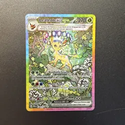 Pokemon 2025 Leafeon ex 144/131 Prismatic Evolutions Secret Rare Near Mint - Image 1