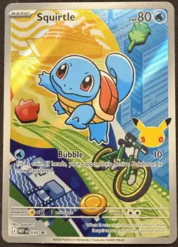 First Partner Illustration Squirtle Promo Full Art Holo 037 Pokemon TCG - Image 1