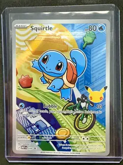 First Partner Illustration Squirtle Promo Full Art Holo 037 Pokemon TCG - Image 3