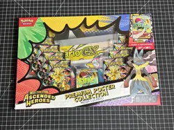 Pokemon TCG Ascended Heroes Premium Poster Collection Mega Lucario ex - Image 1