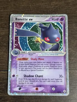 Banette ex Legend Maker 85/92 Holo DAMAGED Destroyed Pokemon TCG - Image 1