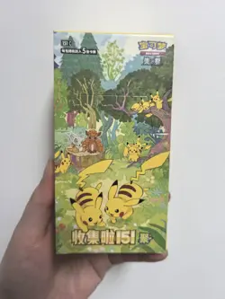 Pokemon TCG Chinese Collect 151C 4.0 Gather Slim Booster Box without Shrink Wrap - Image 1