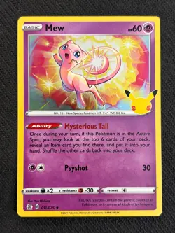 Mew 011/025 Celebrations holo ~ Cute Pink Pokemon Gallery - Image 1