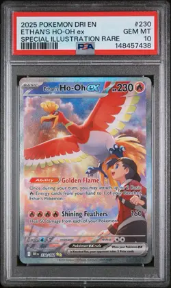 Pokemon 2025 Ethan's Ho-Oh ex 230/182 SIR Destined Rivals GEM MINT PSA 10 - Image 1