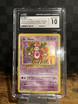 CGC 10 - Mr. Mime #13/34 Pokemon TCG Classic: Blastoise Deck (CLB) - Image 1