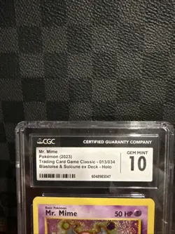 CGC 10 - Mr. Mime #13/34 Pokemon TCG Classic: Blastoise Deck (CLB) - Image 2