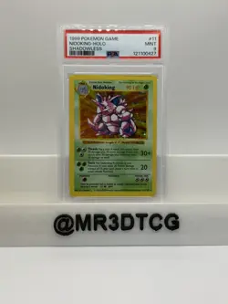 1999 POKEMON NIDOKING SHADOWLESS BASE SET HOLO RARE #11 PSA 9 VINTAGE WOTC - Image 1