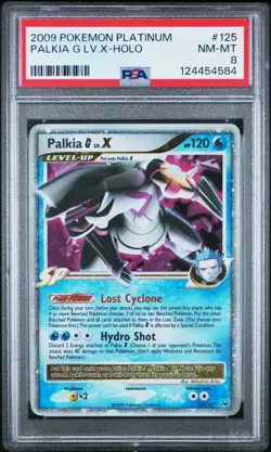 2009 POKEMON PLATINUM BASE PALKIA LV X #125 ULTRA RARE PSA 8 NM-MT - Image 1