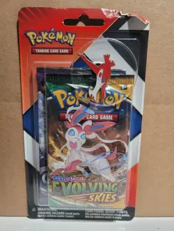 Pokemon TCG: Evolving Skies, Chilling Reign 2-Pack Blister & Pin. Dent On Case - Image 1