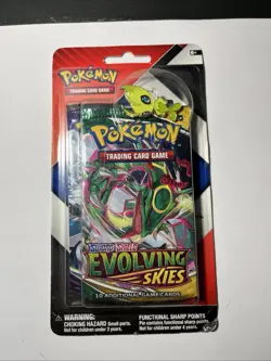 Pokemon TCG Checklane Pin Blister Evolving Skies & Chilling Reign Boosterpacks - Image 1