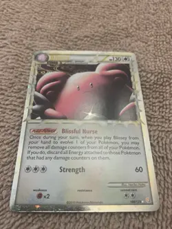 Pokemon Blissey (Prime) 106/123 Heartgold & Soulsilver Ultra Rare Holo LP-NM - Image 1