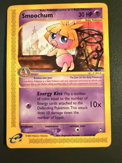 Pokemon TCG Smoochum 61/147 ECARD2 Aquapolis LP - Image 1