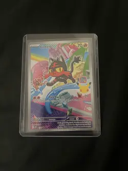 Litten MEP 044 Pokemon First Partner Illustration Black Star Promo - Image 1