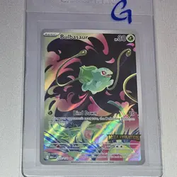 (G) Bulbasaur 133/132 IR Stamped Evolution Box Topper PROMO 2025 Pokemon - Image 1