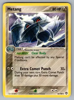 Metang Uncommon Power Keepers 35/108 Pokemon NM - Image 1