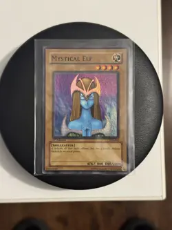 Mystical Elf Super Rare 1st EDITION LOB-A062 Yugioh TCG - Image 1