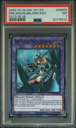 2020 1ST ED-BLUE #EN006 DARK MAGICIAN GIRL THE DRAGON KNIGHT PSA 7 - Image 1