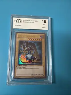 2010 Yugioh Dark Magician LC01-EN005 LEGENDARY COLLECTION BCCG 10 Mint - Image 1