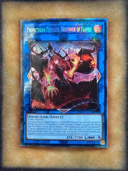 Yugioh Promethean Princess, Bestower of Flames RA03-EN050 Collector Rare 1st NM - Image 1