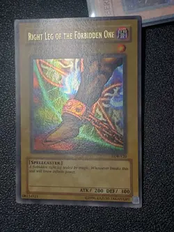 Right Leg Of The Forbidden One LOB 2002 Ultra Rare light Play - Image 3