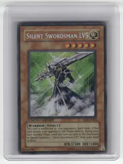 Silent Swordsman LV5 - EEN-ENSE4 - Yugioh TCG - Secret Rare - LE - MP - Image 1
