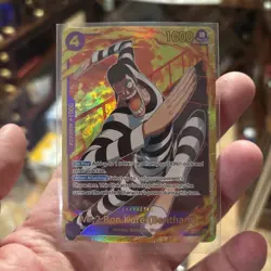 One Piece TCG Mr.2 Bon Kurei (Bentham) EB01-061 SEC PRB02 Secret Rare English - Image 3